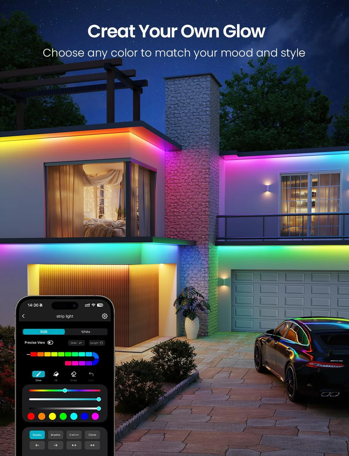 Lepro SW1 AI Smart Outdoor LED Strip Lights - Image 9