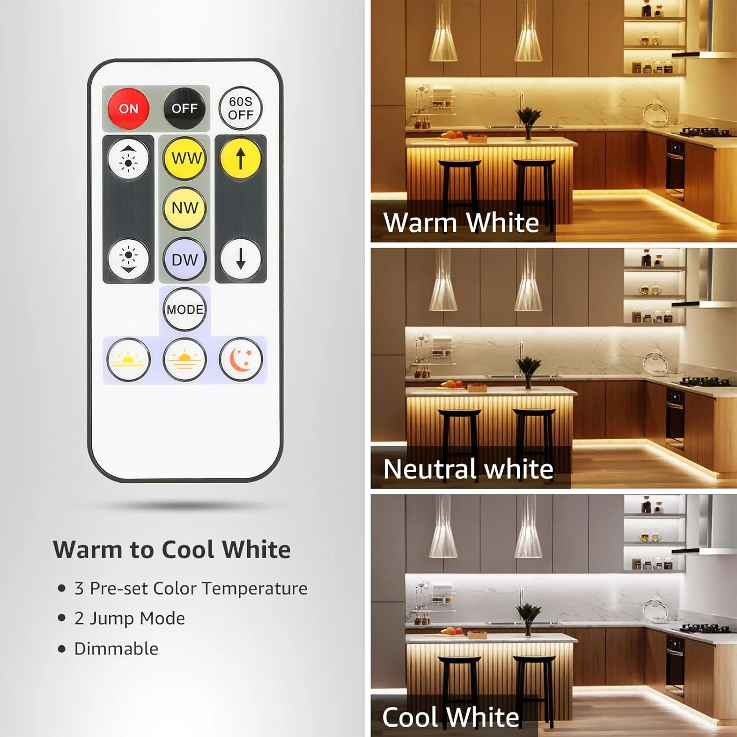 Lepro Tunable White LED Strip Lights (32.8ft, Dimmable) - Image 2