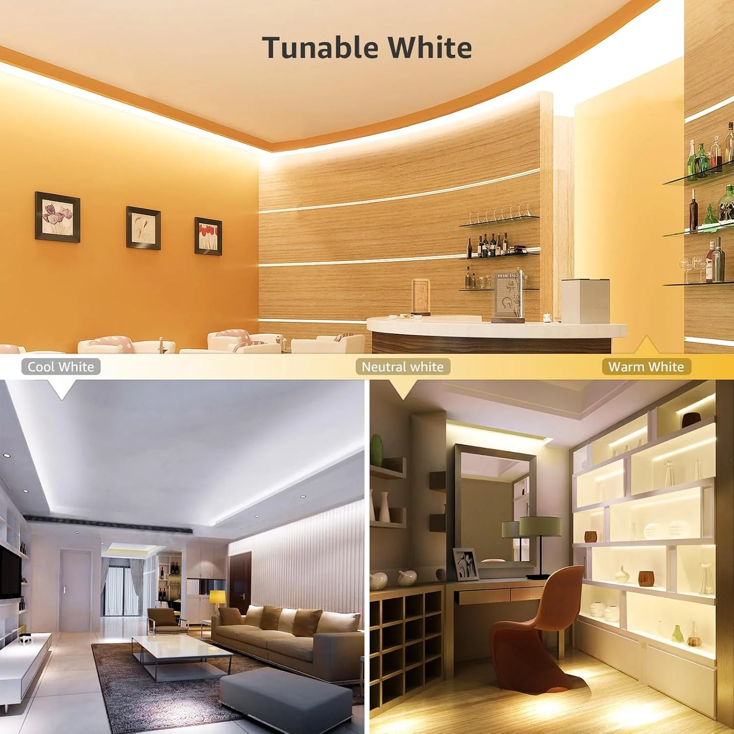 Lepro Tunable White LED Strip Lights (32.8ft, Dimmable) - Image 4