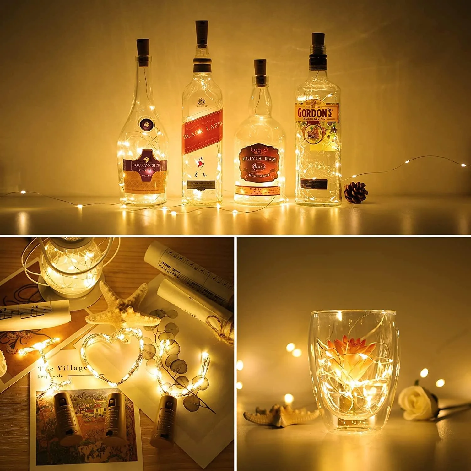 Lepro Wine Bottle Lights with Cork - Image 6