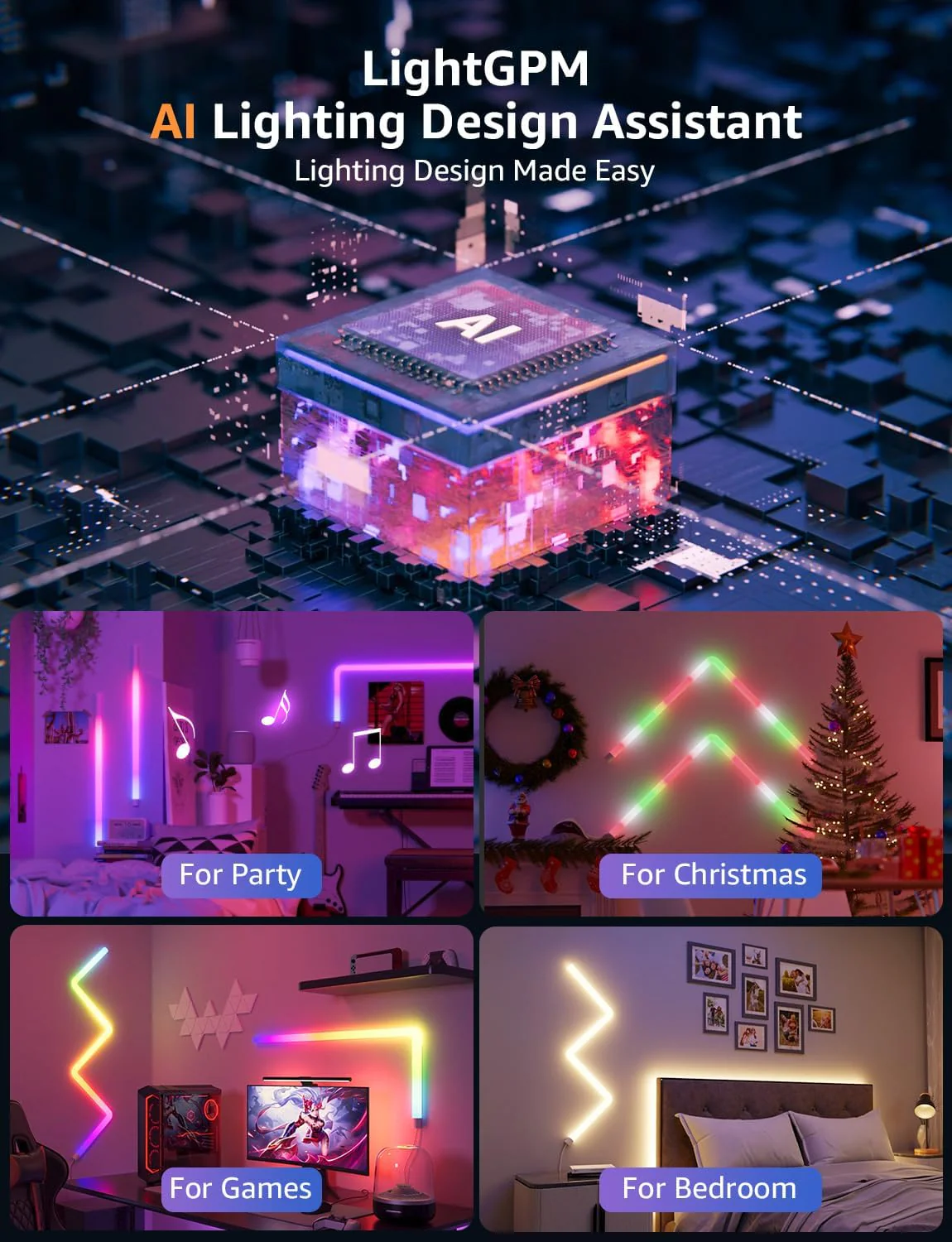 Lepro WL1 AI Smart RGB Wall Lights - Image 6