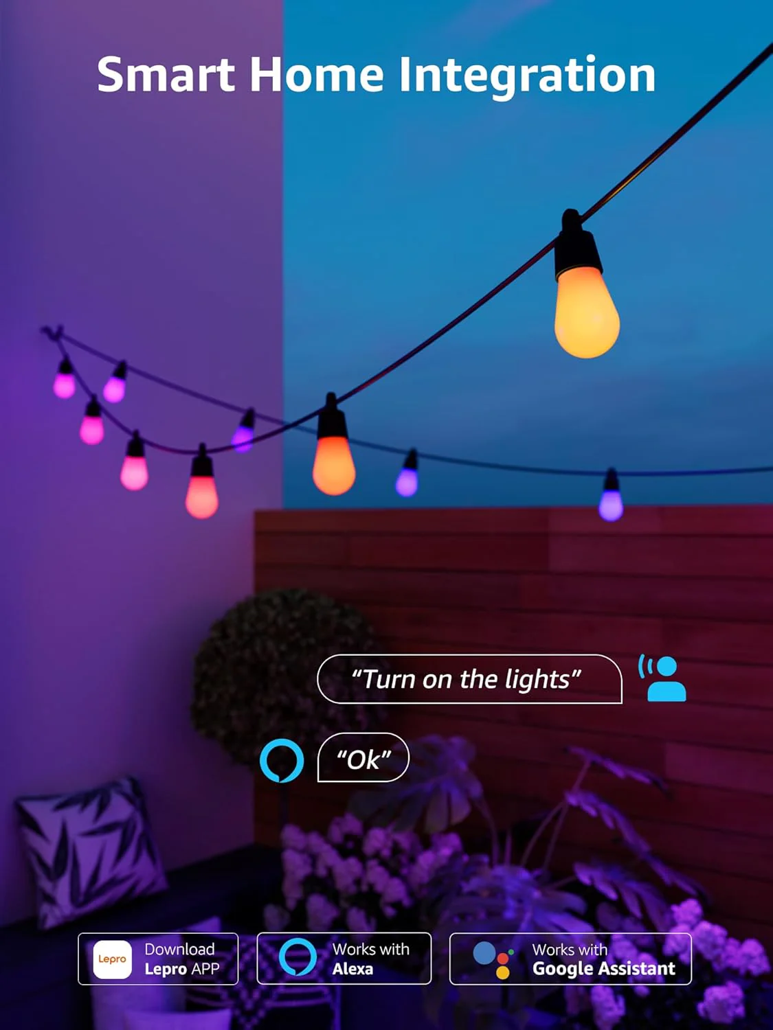 Lepro ZB1 AI-Powered Smart Outdoor String Lights - Image 7
