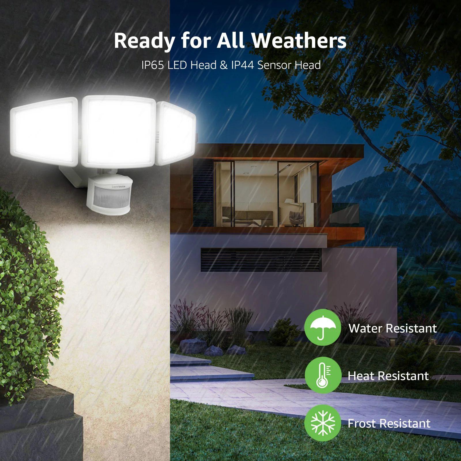 LightVioce Outdoor Motion Sensor LED Security Lights - Image 7
