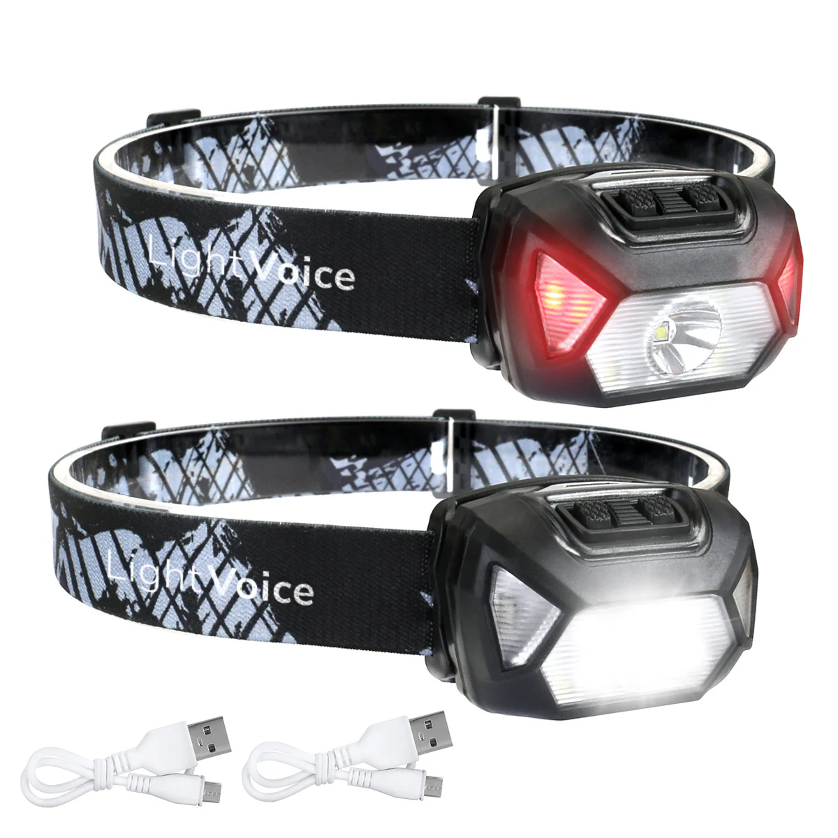 LightVioce Rechargeable LED Headlamp